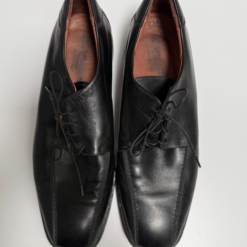 Black Leather Oxford Dress Shoes